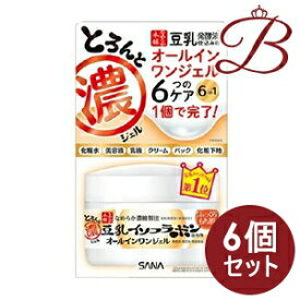 【×6個】サナ なめらか本舗 とろんと濃ジェル 100g