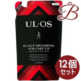 【×12個】大塚製薬 UL・OS ウルオス スカルプシャンプー ボリュームアップ 詰替え420mL