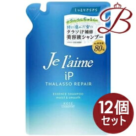 【×12個】コーセー ジュレーム iP タラソリペア 補修美容液 シャンプー モイスト＆スムース つめかえ340ml