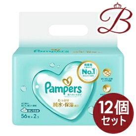 【×12個】P&G パンパース 肌へのいちばん おしりふき 56枚×2セット