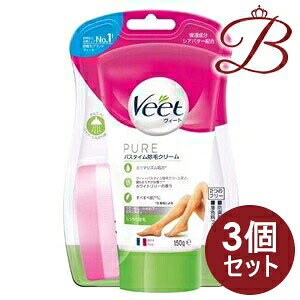 �y×3�z���B�[�g �s���A Veet PURE �s���A �o�X�^�C�����уN���[�� �������菜�� 150g