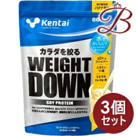 【×3個】kentai ケンタイ ウエイトダウン ソイプロテイン バナナ風味 880g