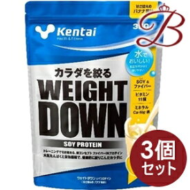 【×3個】kentai ケンタイ ウエイトダウン ソイプロテイン バナナ風味 350g