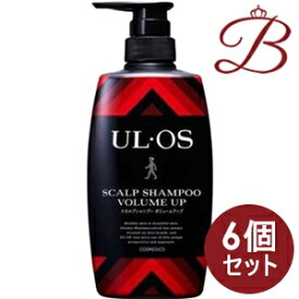 【×6個】大塚製薬 UL・OS ウルオス スカルプシャンプー ボリュームアップ ポンプ500mL