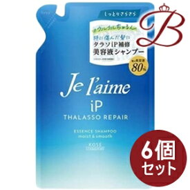 【×6個】コーセー ジュレーム iP タラソリペア 補修美容液 シャンプー モイスト＆スムース つめかえ340ml