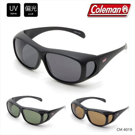 Coleman コールマン オーバーグラス サングラス UVカット 偏光レンズ メンズ 男性 コールマン オーバーグラスタイプ(眼鏡対応) トリアセテート ゴルフ サイクリング 太フレーム CM-4019
