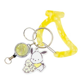 Sanrio サンリオ オールスターズ カラビナ リール付き キーホルダー プレゼント 便利 おしゃれ 可愛い レディース 女子 ギフト シナモロール クロミ ポチャッコ こぎみゅん けろけろけろっぴ マロンクリーム LSR-G006