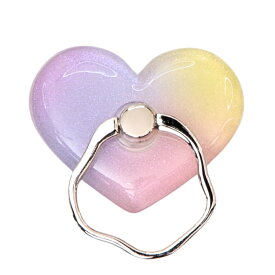 FLOWERING フラワーリング スマホリング スマートフォンリング バンカーリング グラデーション クリア おしゃれ スタンド プレゼント ホールド 落下防止 360度回転 ホールドリング アイフォン アンドロイド SAR0101