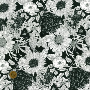 【LIBERTY FABRICS】 エターナル タナローン Swim Dunclare スイム・ダンクレア 黒 5672151s-te リバティ・ファブリックス