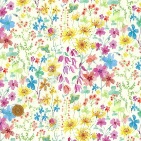 【LIBERTY FABRICS】 エターナル タナローン Amber's Posy アンバーズポージー カラフル dc28672-ve リバティ・ファブリックス