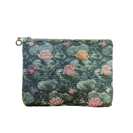 化粧ポーチ ポーチ ゴブラン スクエアポーチ 花柄 日本製 ベル・ブランシェ [592162]