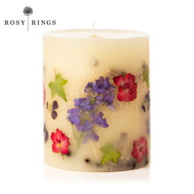 ボタニカル キャンドル ハンドメイド | ロ―ジ―リングス Rosy Rings Botanical トール 香り：カシス&ローズ BOSJ-CR 燃焼時間120時間 | ギフト プレゼント お祝