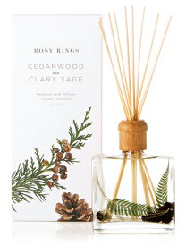 ディフューザー Rosy Rings ロ―ジ―リングスBotanical Reed Diffusers ボタニカル リードディフューザー＜シダーウッド&クラリセージ＞ BRDJ-CC ルームディフューザー オイル ： 390ml スティック10本セット