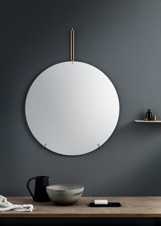 楽天市場】MOEBE ムーベ ウォールミラー 50cm ブラス WALL MIRROR  