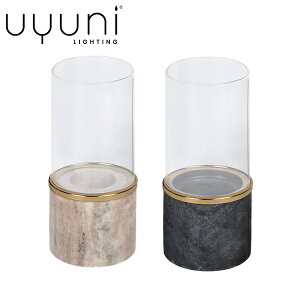 �y�|�C���g10�{�zUyuni Lighting �E���j���C�e�B���O Marble Lantern �}�[�u�������^�� 2�F (�u���b�N�E�x�[�W��) H17cm ul-ml �L�����h���X�^���h �k�� �f���}�[�N �V���v���C���e���A �����^�� �嗝�� 