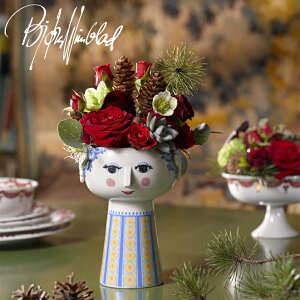 rEBubh Bjorn Wiinblad ԕr EVA Flower Vase Go t[x[X iCgu[j56537 H18.5cm G@ k f}[N  _ Vv CeA rO ԑ r