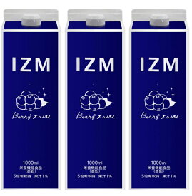 【マラソン期間エントリーでポイント5倍】 イズム ベリーベリー テイスト 1,000ml×3本　3個　正規品　IZM BERRY BERRY TASTE　酵素ドリンク