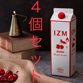 【光棍節・独身の日　特別クーポン配布中11日迄】 イズム バーン アセロラテイスト 1,000ml×4個セット　正規品　IZM BURN ACEROLA TASTE　酵素ドリンク