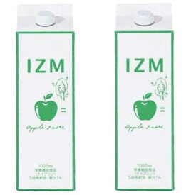 【光棍節・独身の日　特別クーポン配布中11日迄】 イズム アップルテイスト 1000ml ×2本　正規品　IZM APPLE TASTE　りんご