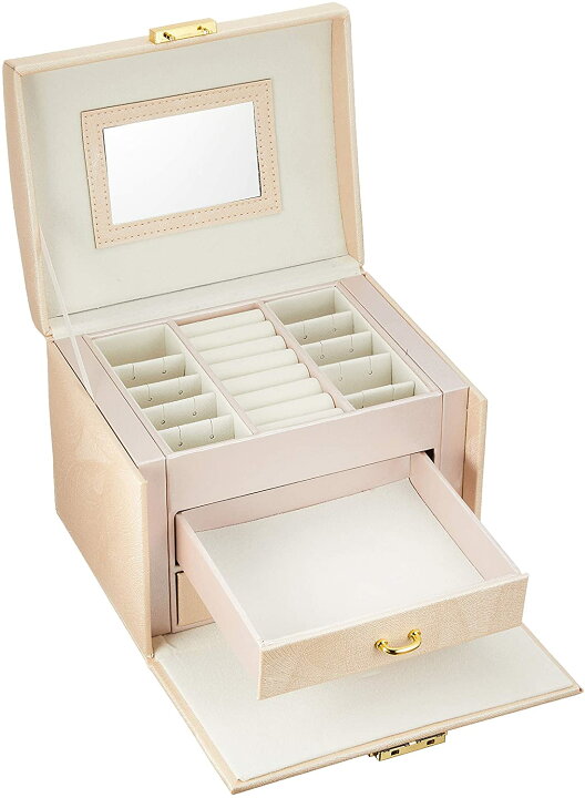 可愛いジュエリーボックス 宝石箱 鏡のついた化粧品ケース 最大54 オフ 鏡のついた化粧品ケース