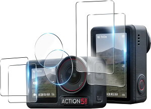 DJI Osmo Action 5 pro�����K���X�t�B�����Z�b�g ���C����ʗp2��+�T�u��ʗp2��+LED�ی�t�B����2�� �d�x9H �ϏՌ� �S�ʕی� �����ߗ� �S�ʋz�� �C�A�Ȃ� �w?�E?�C�h�~ �ȒP�\��t��