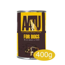 ★マラソン早い者勝ちクーポン★AATU （アートゥー）ドッグ　ポーク ＆ ワイルドボア　400g 缶【ドッグフード,ウェットフード,缶詰,ペットフード,穀物不使用,グルテンフリー,グレインフリー】
