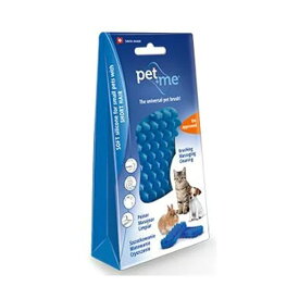 ☆早いもの勝ちSS限定クーポン☆ペットアンドミー・ラバーブラシ ハード・短毛用 ブルー【ペット用品/ケア用品/ブラシ/ブラッシング/短毛】