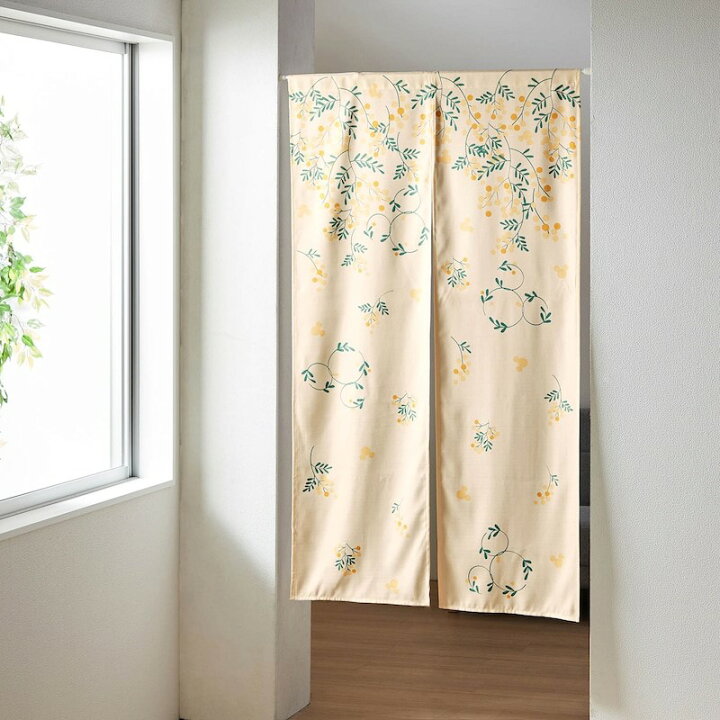 代引可 Disney ディズニー リネンコットンののれん ミッキーモチーフ 約85 180cm Supplystudies Com