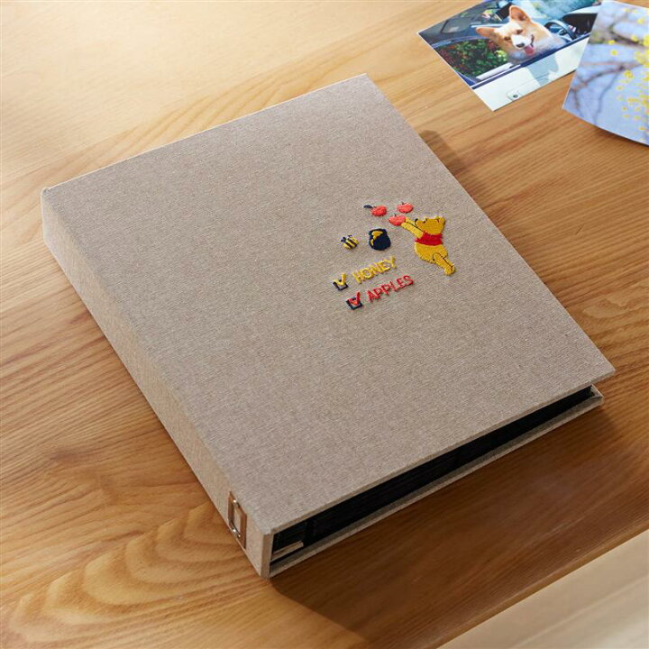 楽天市場 高レビュー 送料無料 Disney ディズニー ４００枚収納 アルバム ミッキー マウス くまの プー さん ベルメゾン アルバム ファイル 収納 おしゃれ 写真 大量 大容量 400枚 写真アルバム かわいい シンプル L版 フォトアルバム ベルメゾン