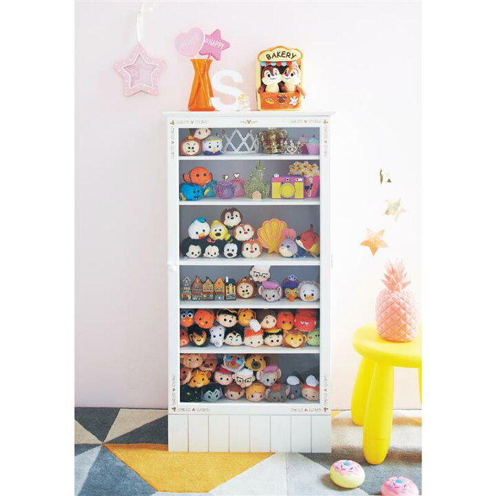 楽天市場 Disney ディズニー マグカップ収納にも ショップ風コレクションキャビネット ミッキーモチーフ ベルメゾン 家具 収納 リビング 棚 ディスプレイ 収納棚 キャビネット チェスト ホワイト 木製 白 おしゃれ かわいい ベルメゾン Disney Fantasy