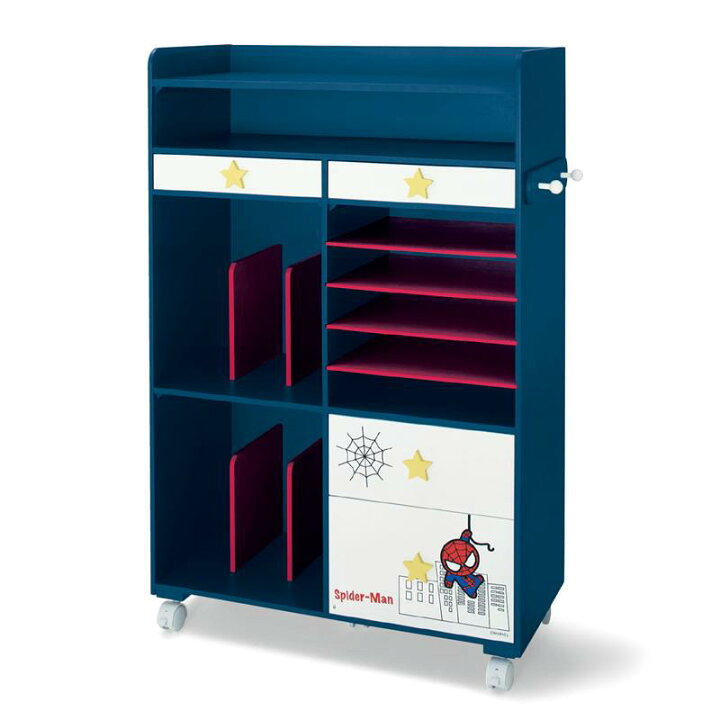 楽天市場 H Disney ディズニー ランドセル収納ワゴン スパイダーマン ベルメゾン 家具 収納 子ども 子供 キッズ ランドセル ラック 学童用品 ワゴン 新生活 子供部屋 入学 小学生 キャスター付き 子供 ランドセル置き場 ランドセル置き 片付け