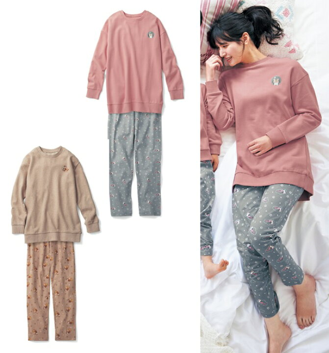 楽天市場 Disney ディズニー スウェットパジャマ チップ デール ミニーマウス S M L Ll ベルメゾン レディース パジャマ 寝間着 部屋着 ルームウェア 長袖 ベルメゾン Disney Fantasy Shop