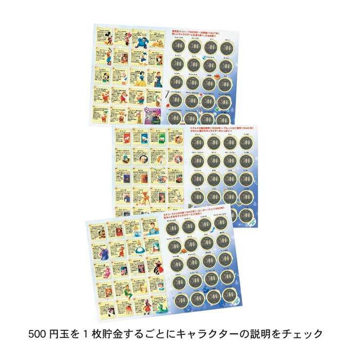 楽天市場 全品ポイント5倍 Disney ディズニー キャラクター名鑑の貯金箱 ベルメゾン 貯金箱 かわいい 500円玉 10万 おしゃれ 貯金 本 インテリア 雑貨 グッズ デザイン 子供 プレゼント ベルメゾン Disney Fantasy Shop