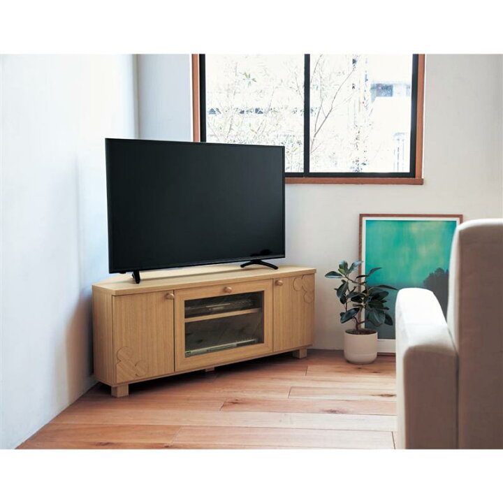 楽天市場 Disney ディズニー コーナーテレビ台 ミッキーモチーフ ダークブラウン ベルメゾン 家具 収納 リビング コーナー テレビ 台 ベルメゾン Disney Fantasy Shop