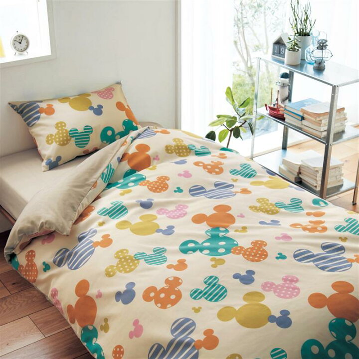 楽天市場 Disney ディズニー 綿混布団カバー３点セット ミッキーモチーフ マルチ系 洋式ｼﾝｸﾞﾙ ベルメゾン 寝具 布団 ベッド カバー セット 掛け敷き 掛け布団 3点 Bed ファブリック ベルメゾン Disney Fantasy Shop