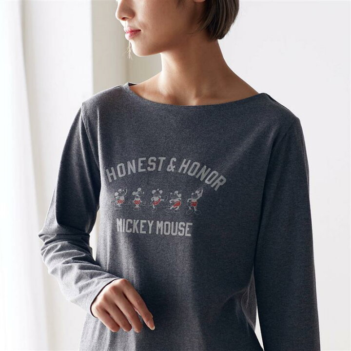 楽天市場 Disney ディズニー 長袖ｔシャツ 選べるキャラクター ドナルドダック 杢グレー S M L Ll 3l ベルメゾン レディース ファッション カットソー トップス ｔシャツ ベルメゾン Disney Fantasy Shop