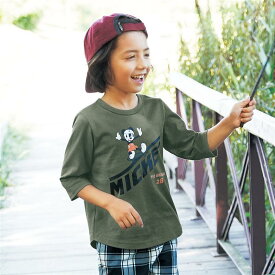 楽天市場 ミッキー Tシャツ 七分 キッズ ベビー マタニティ の通販