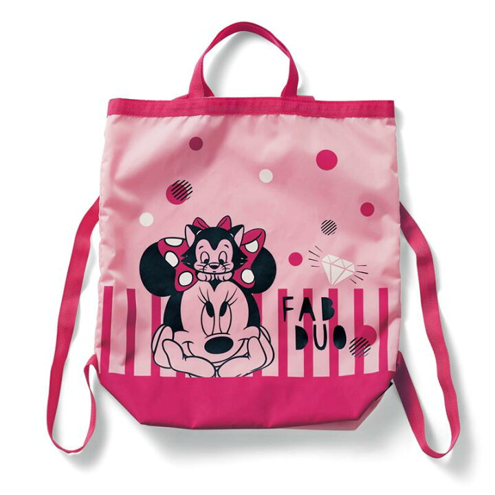楽天市場 Disney ディズニー リュックにもなるエコバッグ ミニーマウス ベルメゾン バッグ カバン かばん レディース 鞄 エコ 買い物 ショッピング エコバッグ リュック 折りたたみ 2way ベルメゾン Disney Fantasy Shop