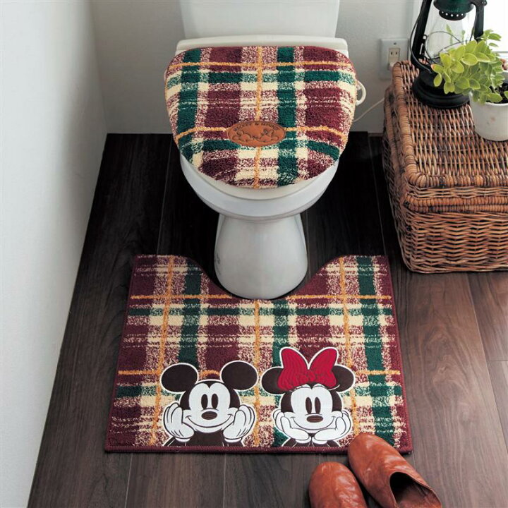 楽天市場 Disney ディズニー チェック柄のトイレマット フタカバーセット 選べるキャラクター チップ デール 標準ﾏｯﾄ 温水 新 ﾌﾀｾｯﾄ ベルメゾン トイレ 便所 お手洗い おしゃれ ベルメゾン Disney Fantasy Shop