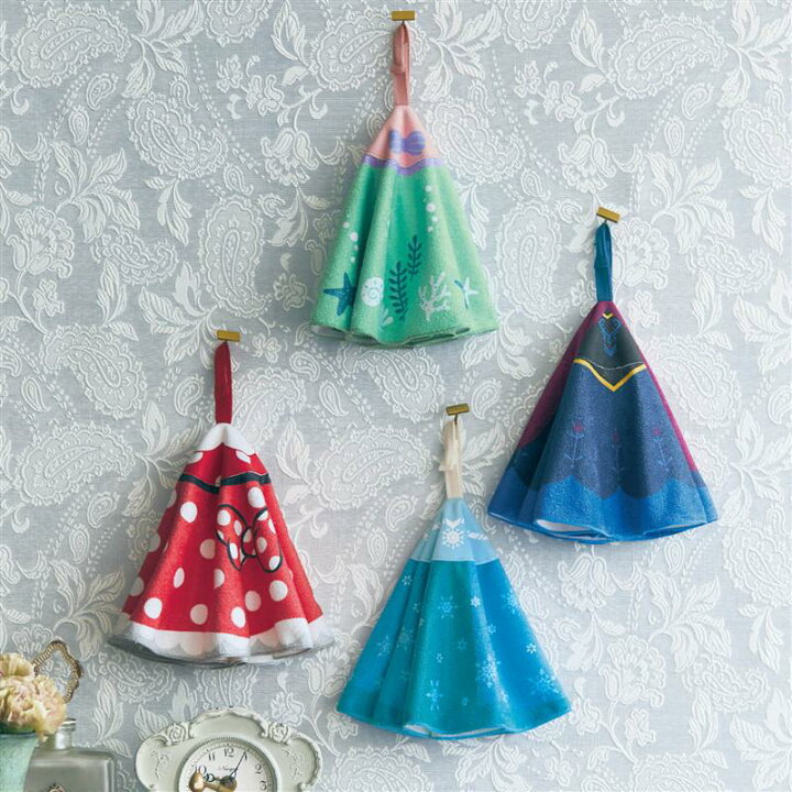 楽天市場 Disney ディズニー マイクロファイバーのドレスクロス エルサ アナ ボー ピープ ミニーマウス 白雪姫 アリエル ベルメゾン タオル プリンセス 手拭きタオル ループタオル ループ付き キッチン キッチンタオル ふきん ディズニープリンセス グッズ