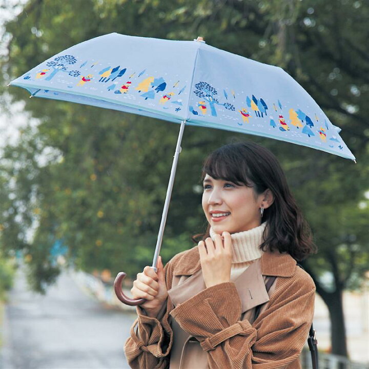 楽天市場 Disney ディズニー 耐久撥水 ｕｖカット素材の折りたたみ傘 くまのプーさん ライトグレー ベルメゾン レディース 女性 傘 かさ パラソル 雨傘 おしゃれ かわいい プレゼント ベルメゾン Disney Fantasy Shop