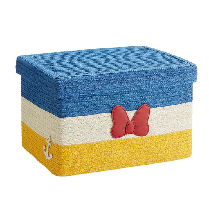 ミッキー キャンバス Disney アイボリー インテリア カゴ ディズニー バスケット ワークソン 収納グッズ 収納ボックス 小物入れ ブランド品 バスケット