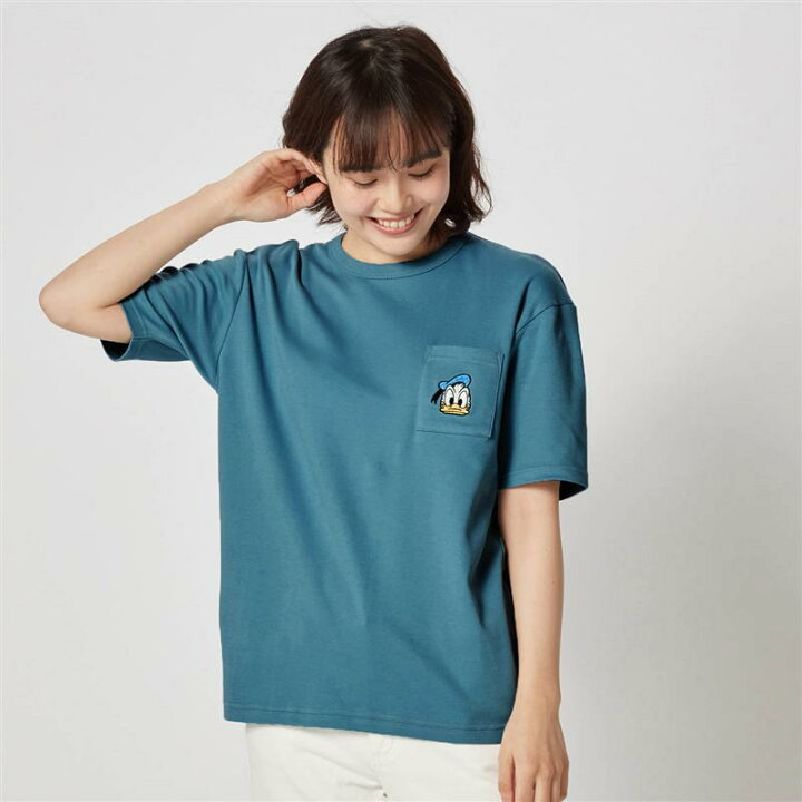 楽天市場 Disney ディズニー ちびカオポケットｔシャツ 選べるキャラクター ミッキーマウス ブラウン S M L Ll 3l ベルメゾン レディース ファッション カットソー トップス ｔシャツ ベルメゾン Disney Fantasy Shop