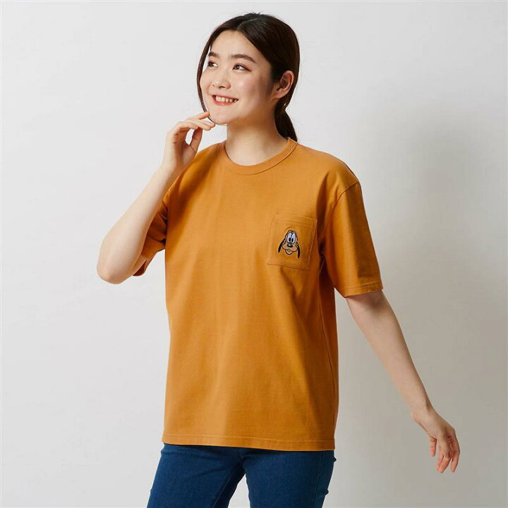 楽天市場 Disney ディズニー ちびカオポケットｔシャツ 選べるキャラクター ミッキーマウス ブラウン S M L Ll 3l ベルメゾン レディース ファッション カットソー トップス ｔシャツ ベルメゾン Disney Fantasy Shop