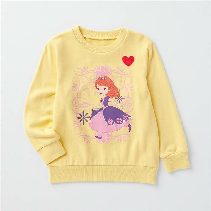 楽天市場 Disney ディズニー 裏毛スウェット 選べるキャラクター ちいさなプリンセス ソフィア 90 100 110 1 130 140 ベルメゾン 子供服 子供 服 子供用品 男の子 女の子 子供用 トレーナー パーカー ベルメゾン Disney Fantasy Shop