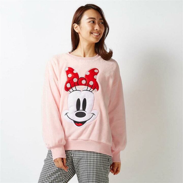 楽天市場 Disney ディズニー フリースプルオーバー 選べるキャラクター ミニーマウス ピンク S M L Ll 3l ベルメゾン レディース ファッション パーカ トレーナー ジップアップ ベルメゾン Disney Fantasy Shop