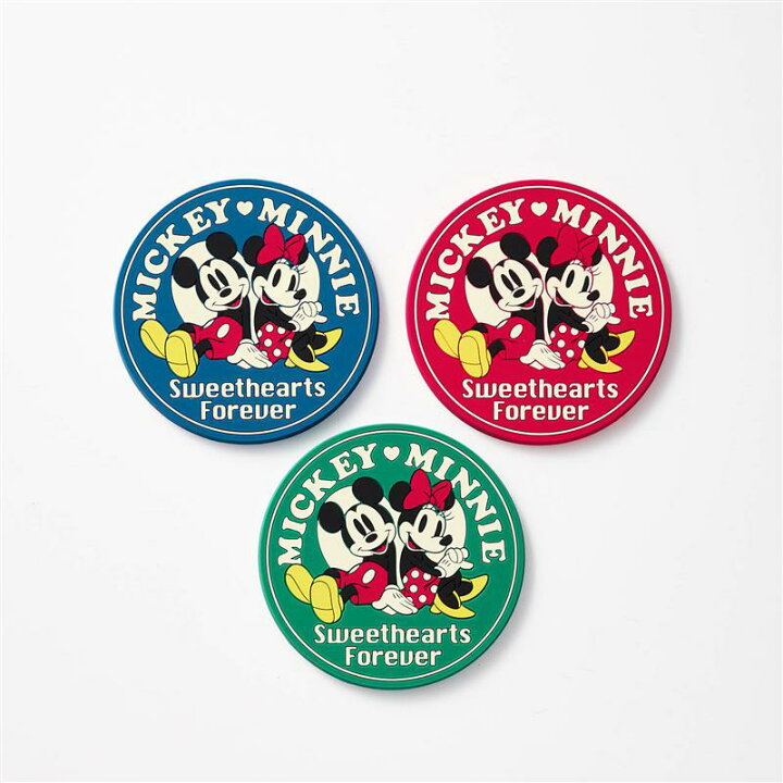 楽天市場 全品ポイント5倍 Disney ディズニー コースター 同柄３色セット ミッキー ミニー キッチン用品 雑貨 コースター おしゃれ セット ミッキーマウス ミニーマウス キャラクター グッズ レトロ ベルメゾン ベルメゾン Disney Fantasy Shop