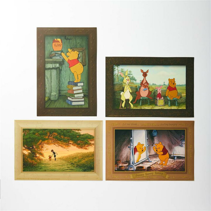 楽天市場 40 Offセール 1 24 火 9 59まで Disney ディズニー 絵画のようなインテリアシール 4柄セット くまのプーさん インテリア 壁 シール ウォールステッカー おしゃれ 絵画 額縁 キャラクター プーさん 大人 グッズ ベルメゾン ベルメゾン