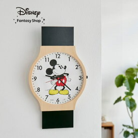 【Disney】 ディズニー 腕時計のようなデザインの掛け時計「ミッキーマウス」 ◇ インテリア 時計 とけい トケイ 掛け時計 壁掛け おしゃれ グッズ インテリア ◇