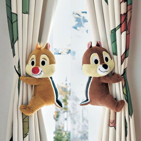 【ポイントUP!】【Disney】 ディズニー ぬいぐるみカーテンタッセル「チップ＆デールセット」◇ チップとデール グッズ ベルメゾン カーテン タッセル カーテンタッセル おしゃれ ぬいぐるみ 子供部屋 インテリア ◇